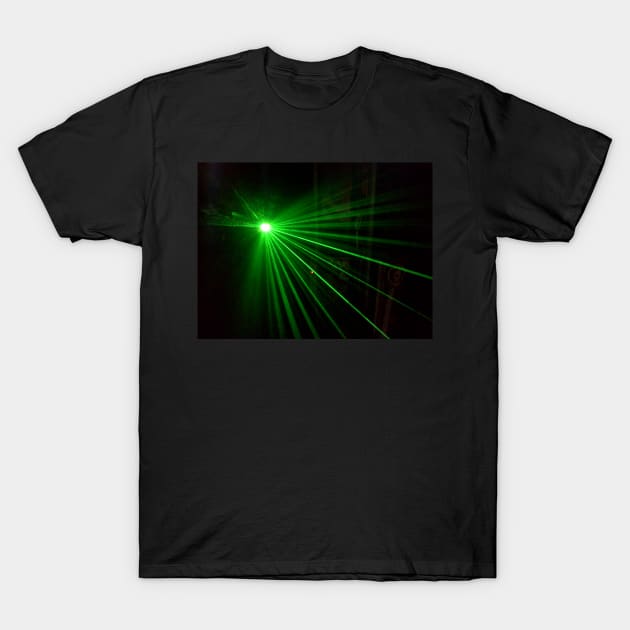 GREEN LASER LIGHT UFO T-Shirt by neilstuartcoffey